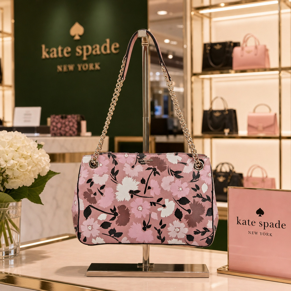 🌸🏵 Kate Spade Briar Lane Gala Floral Medium Convertible Shoulder Bag – (EUC)